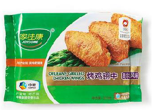 【保质期至2020/9/3】中粮奥尔良风味烤翅中 300g袋装冷冻肉副食品
