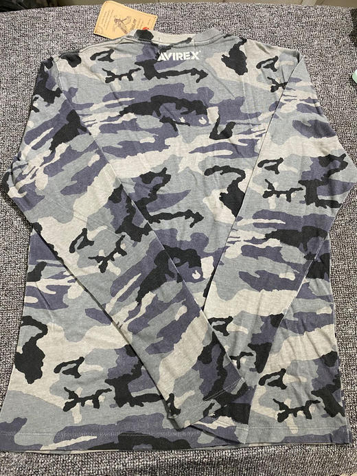 Avirex秋冬潮搭内搭字母长袖T恤！标全保真！ 商品图10