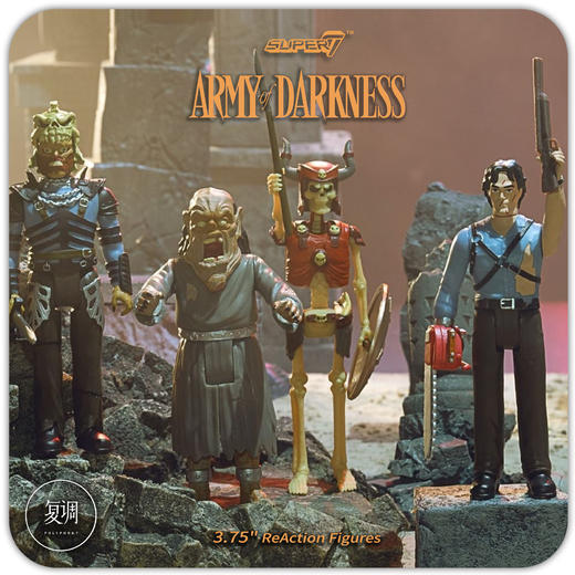 Super7 鬼玩人 Army of Darkness ReAction Figure 复古 挂卡 潮流玩具 摆件 商品图0