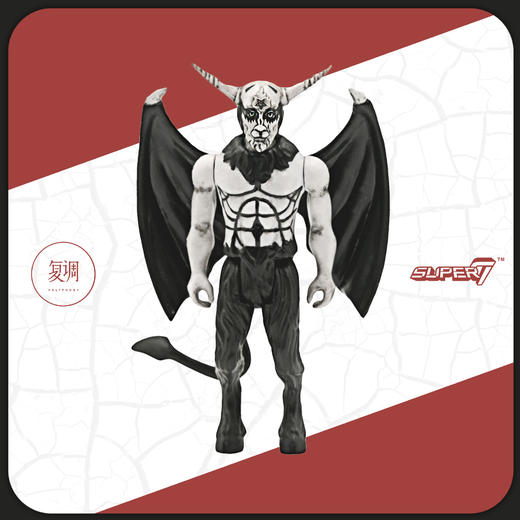 Super7 Venom ReAction Figure Black Metal 复古 挂卡 金属乐 潮流玩具 摆件 商品图1