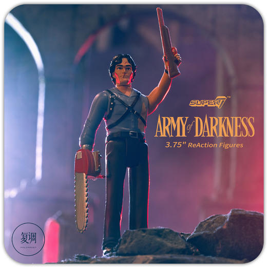 Super7 鬼玩人 Army of Darkness ReAction Figure 复古 挂卡 潮流玩具 摆件 商品图1