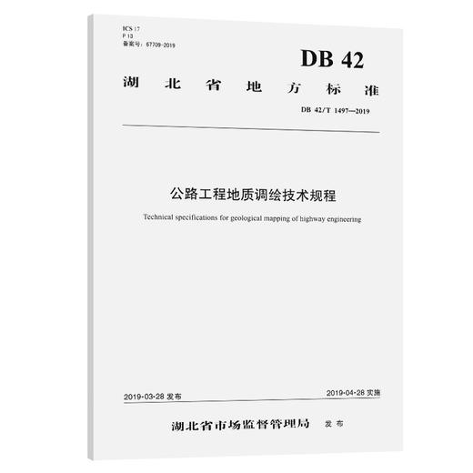 公路工程地质调绘技术规程（DB 42/T 1497—2019） 商品图0