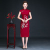 QY-Y5191旗袍妈妈装2020款刺绣中国风喜婆婆婚礼服 商品缩略图3