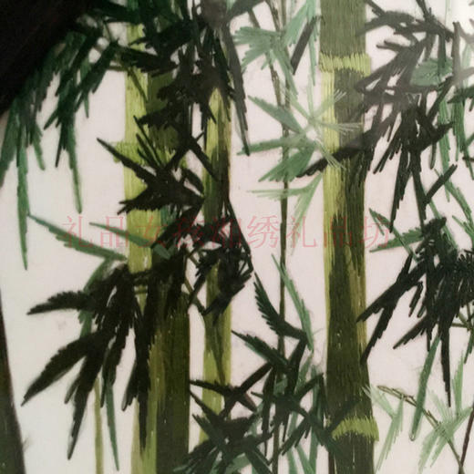 凯崎湘绣 纯手工双面绣 竹子精品摆件刺绣家居 客厅 办公室 出国送老外 商品图3