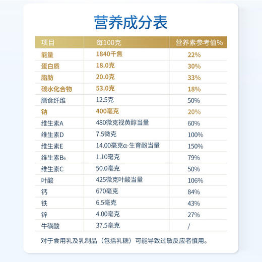 添葆中老年益生菌高 钙配方羊奶粉盒装 商品图3