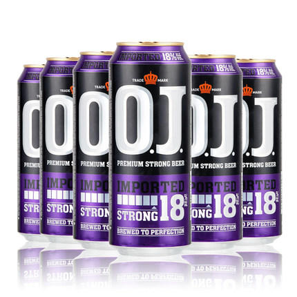 【长期有货】O.J.18度烈性啤酒   一箱500ml*24瓶 商品图2
