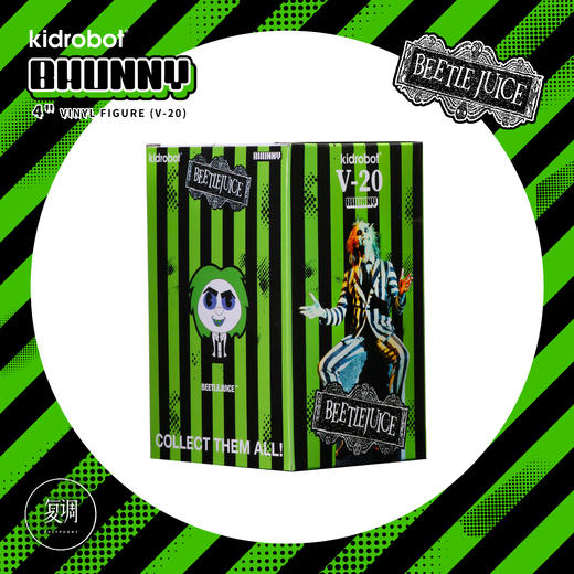 Kidrobot 阴间大法师 甲壳虫汁 Bhunny Figures Beetlejuice 潮流玩具 摆件 商品图4