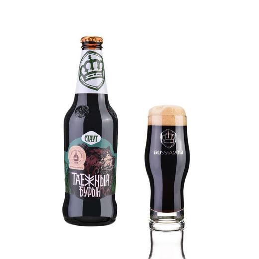 【长期有货】俄罗斯棕熊烈性黑啤酒  一箱440ml*20瓶 商品图4