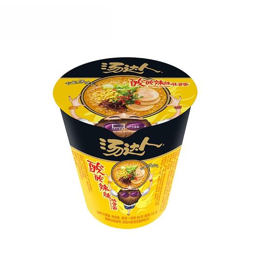 统一 汤达人方便面杯面 酸酸辣辣 日式豚骨面 商品图3
