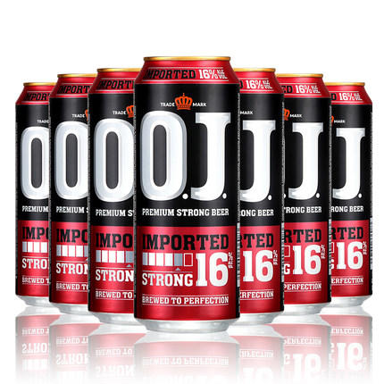 【长期有货】O.J.16度烈性啤酒  一箱500ml*24瓶 商品图1