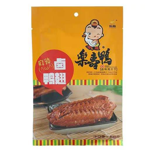 乐寿鸭麻辣鸭翅100g*1袋（新货）(0602168) 商品图0
