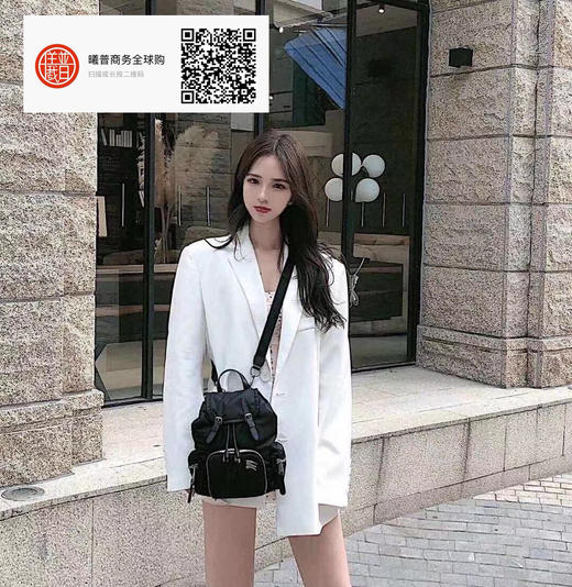 Burberry 战马LOGO背包黑色 16x11x26cm Ed7-13x1.2 包包女款 商品图0
