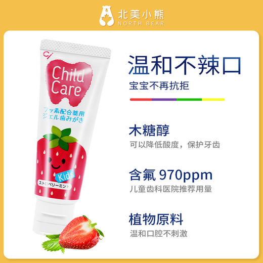 CI 日本齿科专供涂氟素牙膏 70g/支 商品图2