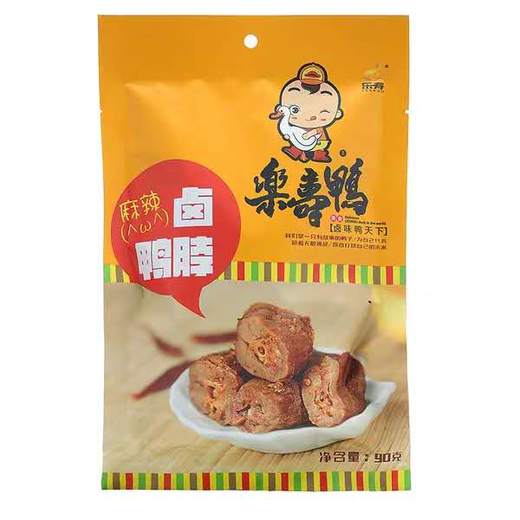 乐寿鸭麻辣卤鸭脖90g*1袋（新货）(0602165) 商品图0
