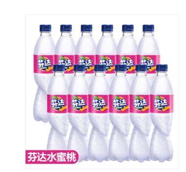 可口可乐芬达水蜜桃味汽水500ml(1*24瓶)（新货）(0400012) 商品图0