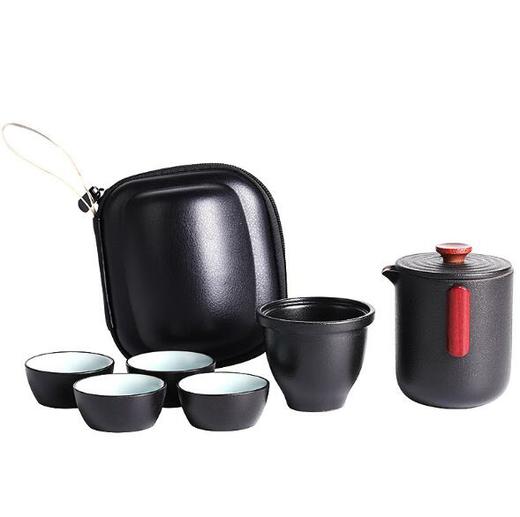 便携旅行茶具套装支持定制日式简约收纳袋过滤随身泡茶快客杯组 商品图3