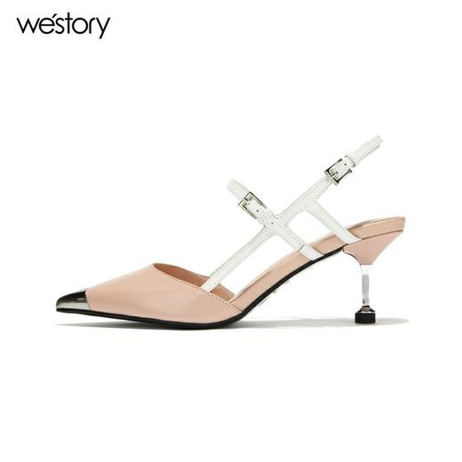 westory高跟一字带凉鞋百搭W282H60291 商品图1