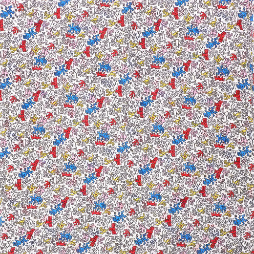 【设计师联名】130x130cm沙滩巾聚脂纤维印花大方巾（Keith Haring街头绘画艺作品） 商品图0