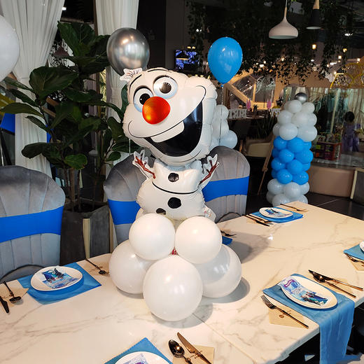冰雪奇缘儿童生日主题派对策划布置套餐酒店餐厅自助餐包厢气球成人礼宝宝宴 商品图4