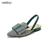 westory平底蝴蝶结百搭凉鞋W282H60231 商品缩略图1