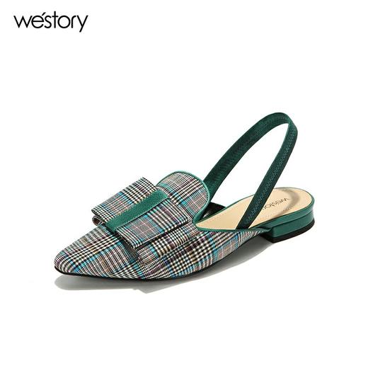 westory平底蝴蝶结百搭凉鞋W282H60231 商品图1