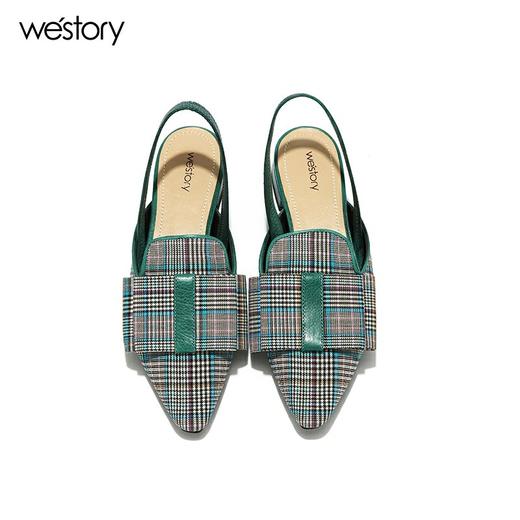 westory平底蝴蝶结百搭凉鞋W282H60231 商品图0
