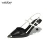 westory高跟一字带凉鞋百搭W282H60291 商品缩略图2