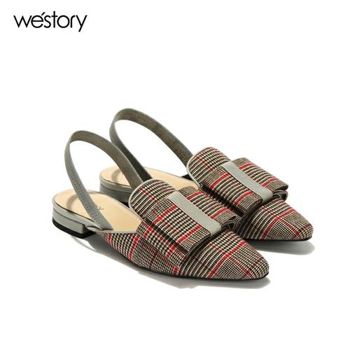 westory平底蝴蝶结百搭凉鞋W282H60231 商品图3