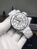 KOR 厂出品 韩版CHANEL J12香奈儿INTENSE 重置加强版，采用和正品一致的最新技术，韩国进口陶瓷加工设备，和正品一致的钢化精密陶瓷，整表和正品颜色完全相同。附带正品代购，整套包装，十年 商品缩略图1