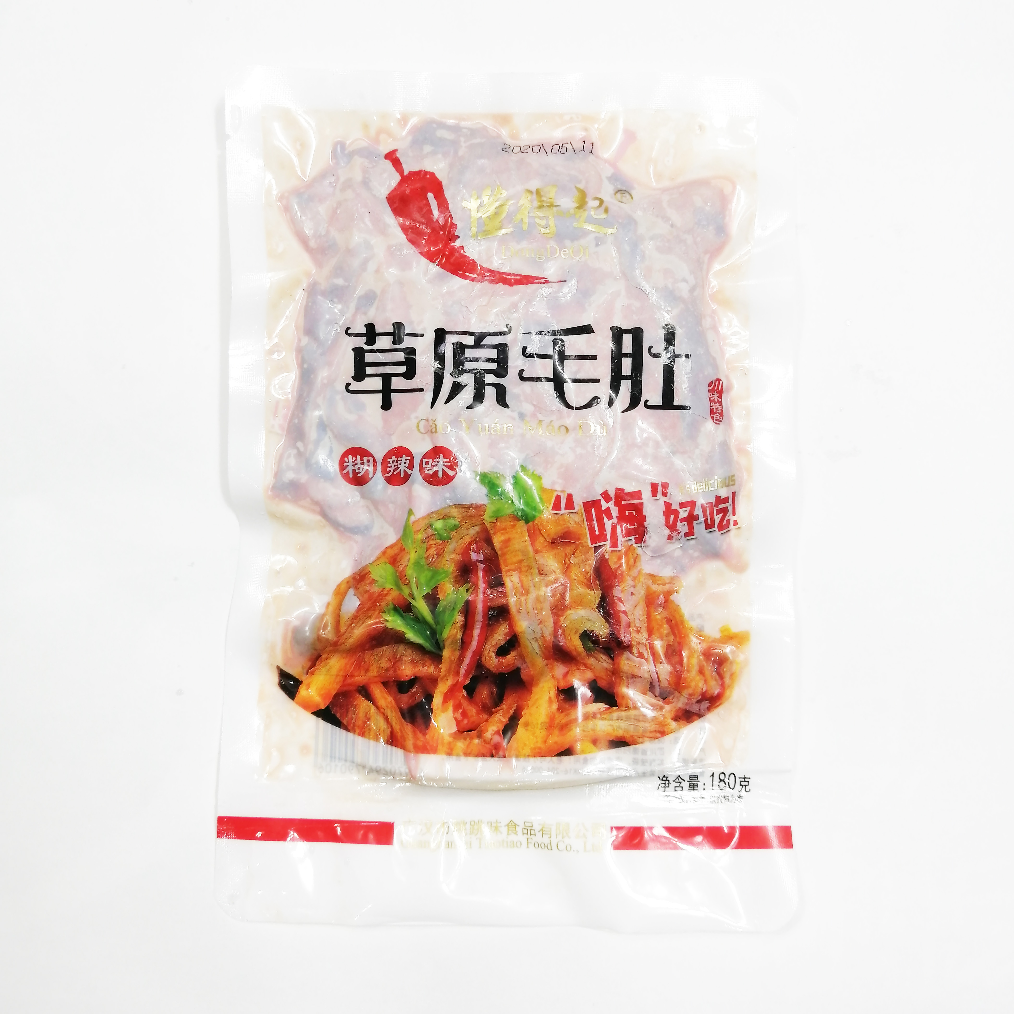 懂得起草原毛肚糊辣味180g速冻火锅食材
