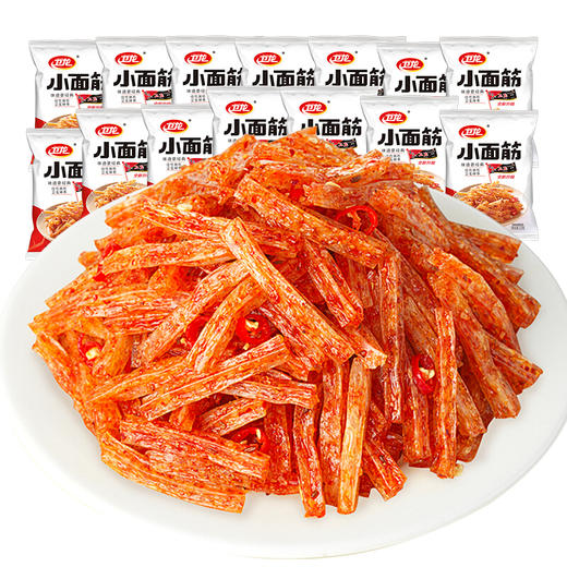 卫龙小面筋量贩装312g 约12包 辣条  豆干 零食 麻辣小吃 休闲小辣片 商品图0