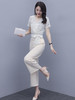 YSL-新品浅色小雏菊小个子雪纺碎花套装 商品缩略图1