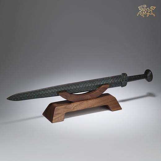铜师傅 国家宝藏授权出品《勾践剑摆件（青铜色版）》 商品图2