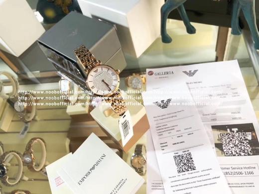 Armani阿玛尼 满天星女士手表（型号：AR11244）316精钢壳带， 阿玛尼满天星的钻-采用施华洛世奇水钻，统一从国外进口，因为钻的直径PP0/PP1国内无法切割，矿物质玻璃镜面，蝴蝶双按扣，3 商品图10