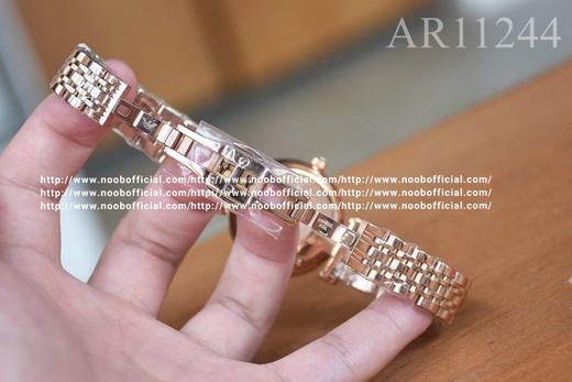 Armani阿玛尼 满天星女士手表（型号：AR11244）316精钢壳带， 阿玛尼满天星的钻-采用施华洛世奇水钻，统一从国外进口，因为钻的直径PP0/PP1国内无法切割，矿物质玻璃镜面，蝴蝶双按扣，3 商品图6