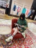 点此购买 GUCCI男女织带绿色卫衣 曾151741 商品缩略图8