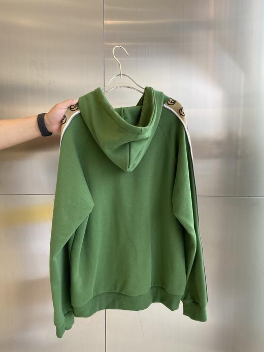 点此购买 GUCCI男女织带绿色卫衣 曾151741 商品图11