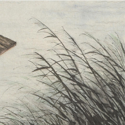 贾宽艺术复制画《秋水无声》/画芯尺寸60*120cm/已装框 商品图2