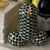 Yezi/ 艺术家手作器物Dick花器 绿黑格 商品缩略图3