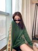 点此购买 GUCCI男女织带绿色卫衣 曾151741 商品缩略图1