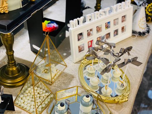 黑金欧式风男宝宝甜品台 商品图5