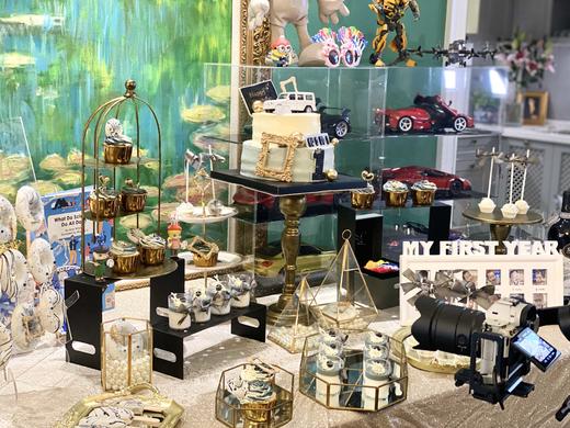 黑金欧式风男宝宝甜品台 商品图1