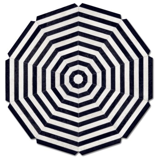 ZD·轻奢风格牛皮圆毯 商品图0