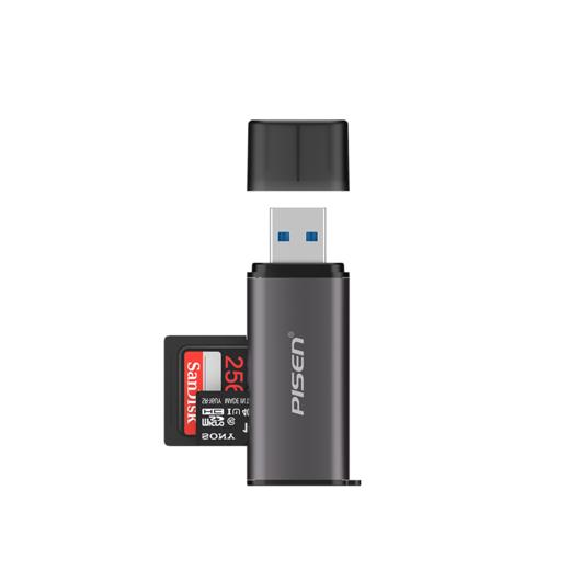 品胜  多功能读卡器 USB3.0+Type-C3.0铝合金二合一多盘符SD/TF读卡器 华为小米手机电脑通用 商品图11