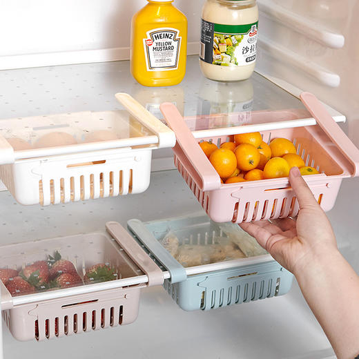 【冰箱隔板层收纳架、2个】 厨房用品多用挂架冰箱架分层收纳架置物架 商品图0