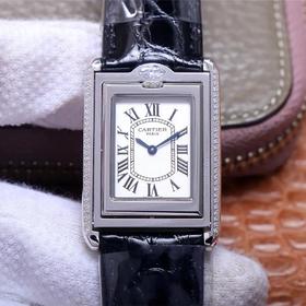 AW卡di亚翻转坦克，以其著名的长方形坦克为基础造型，再加上表身可，以翻转的功能，尺寸31×26×6.5，女士腕表，皮表带，石英机芯，密底