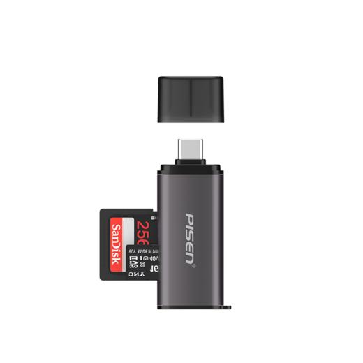品胜  多功能读卡器 USB3.0+Type-C3.0铝合金二合一多盘符SD/TF读卡器 华为小米手机电脑通用 商品图5