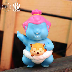Unbox  Jobi Chunk OKLuna 原色限定 潮玩 搪胶 肥仔小狐狸