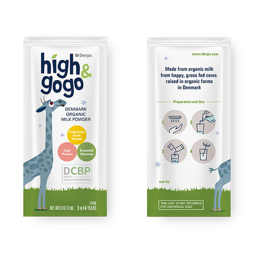 【成长奶粉】Denps丹普斯丹麦进口high&gogo长高高儿童学生成长255g有机牛奶粉 商品图3