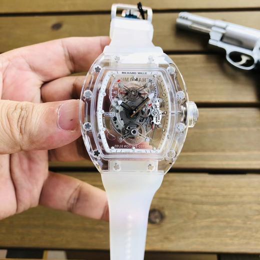 理查德米勒🐻【Richard Mille】全球限量版 本，水晶全透明玻璃鑫多功能复杂机械腕表，晶莹透亮⋯引领科技、未来、时髦感，透视机械美学，带来更新锐与前卫的诠释，全透明镂空水晶的诱惑力，值得欣赏 商品图14